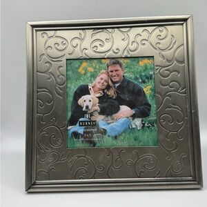 Vintage Burnes Jamestown 5x5 Metal Picture Frame